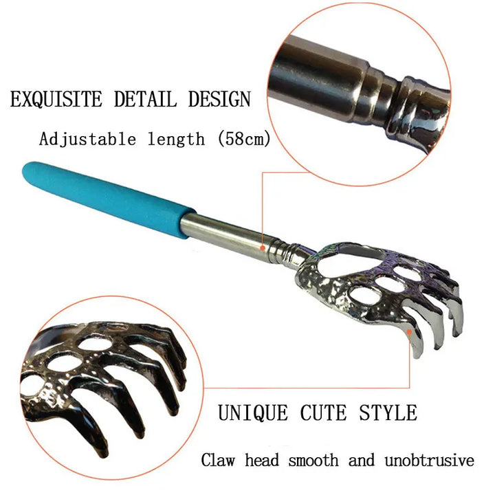 Back Scratcher Telescopic Scratching Backscratcher Massager Kit Back Scraper Extendable Telescoping Itch Health Products Hackle